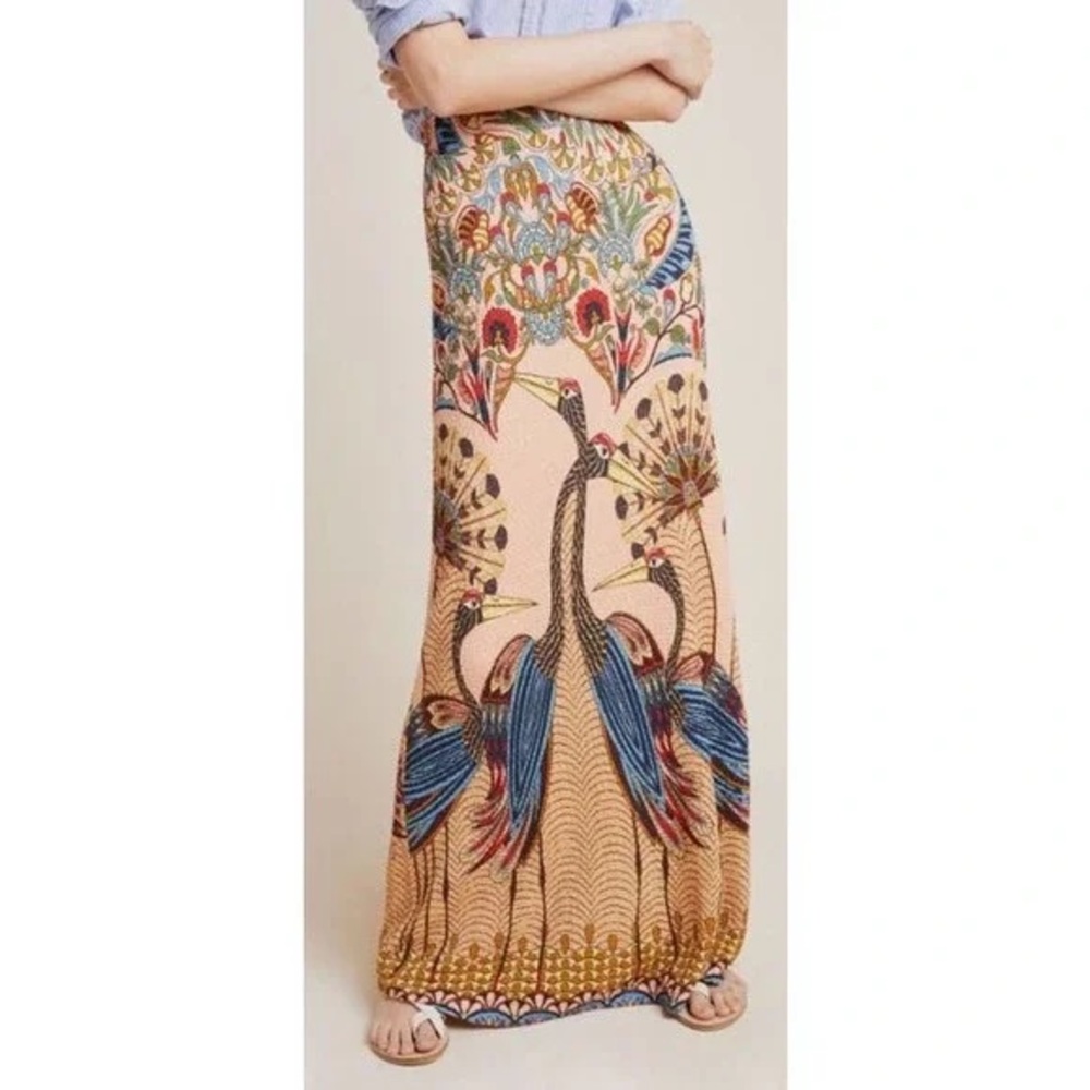Lovely NWT Farm Rio Peacock Maxi Skirt